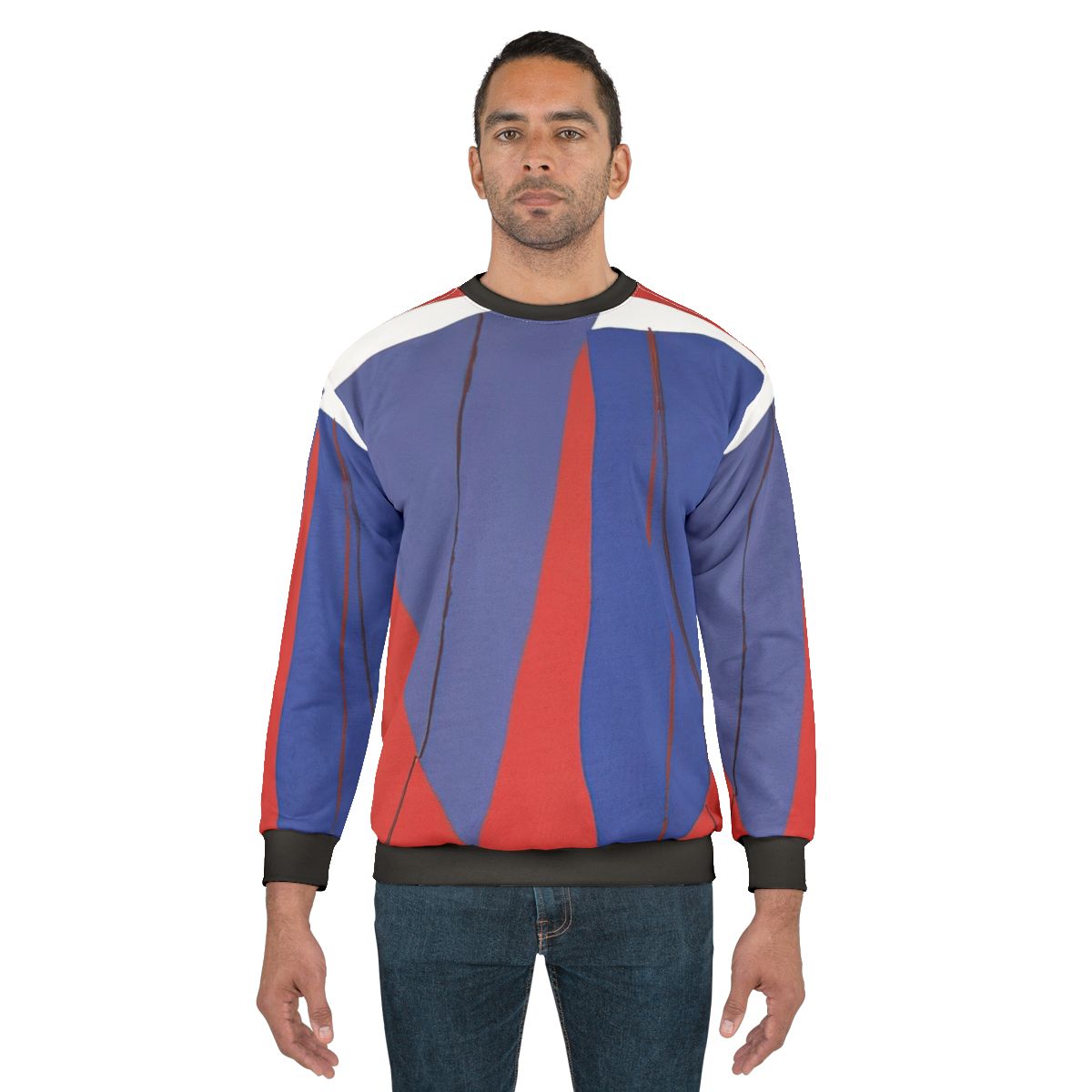 Colorful abstract expressionist sweatshirt inspired by artist Ray Parker