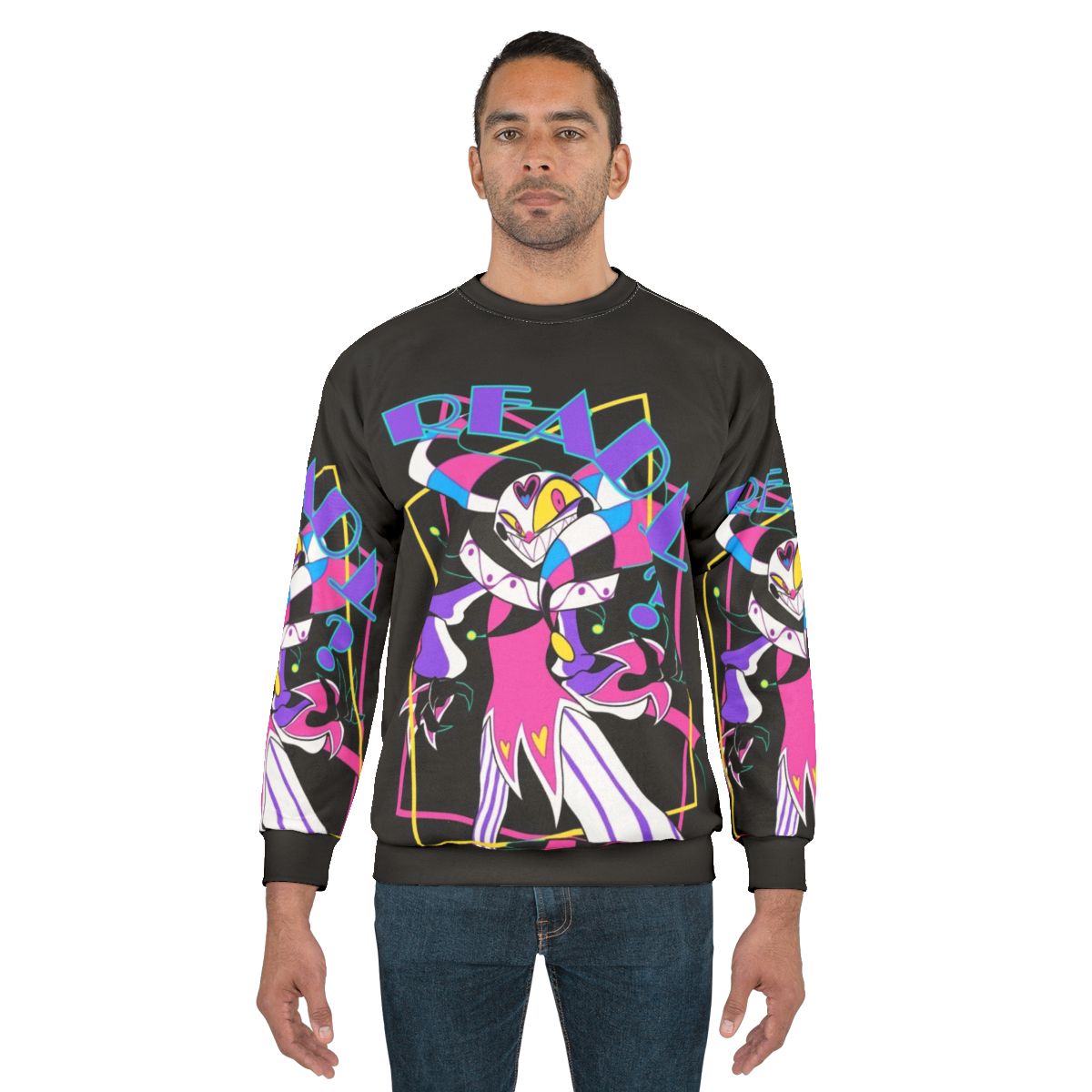 "Ready for a Good Time" Helluva Boss Fizzarolli Themed Sweatshirt