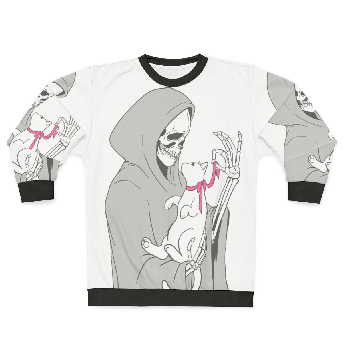Reaper with Cute Kitten Sweatshirt