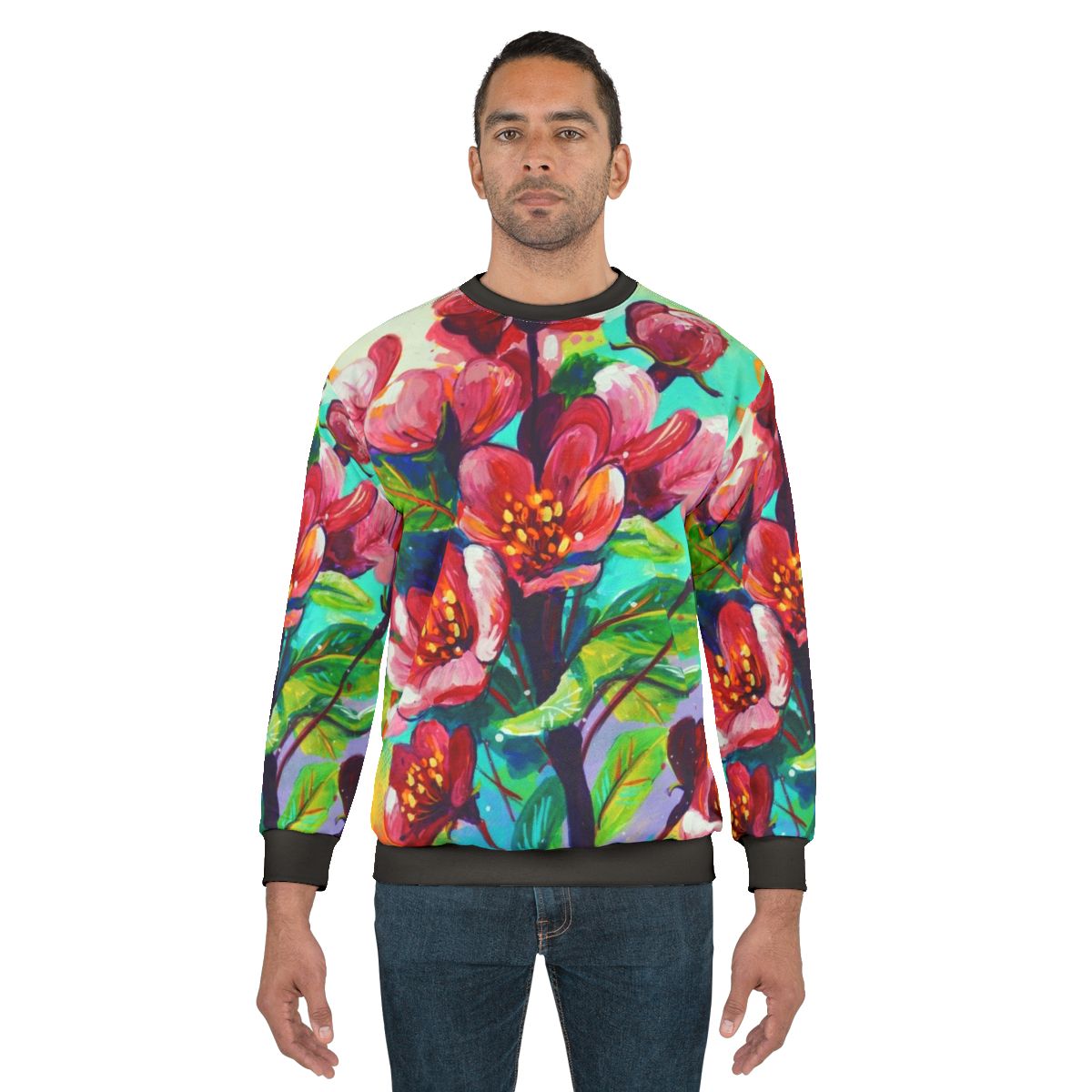 Red Apple Blossom Sweatshirt