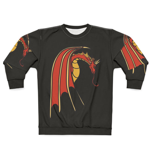Red Dragon Sweatshirt - Fantasy Apparel for Nerds and Geeks