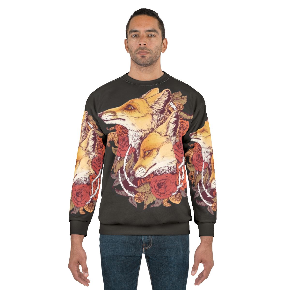 Red Fox Bloom Sweatshirt