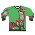 Cozy red fox sweatshirt with a cute animal design