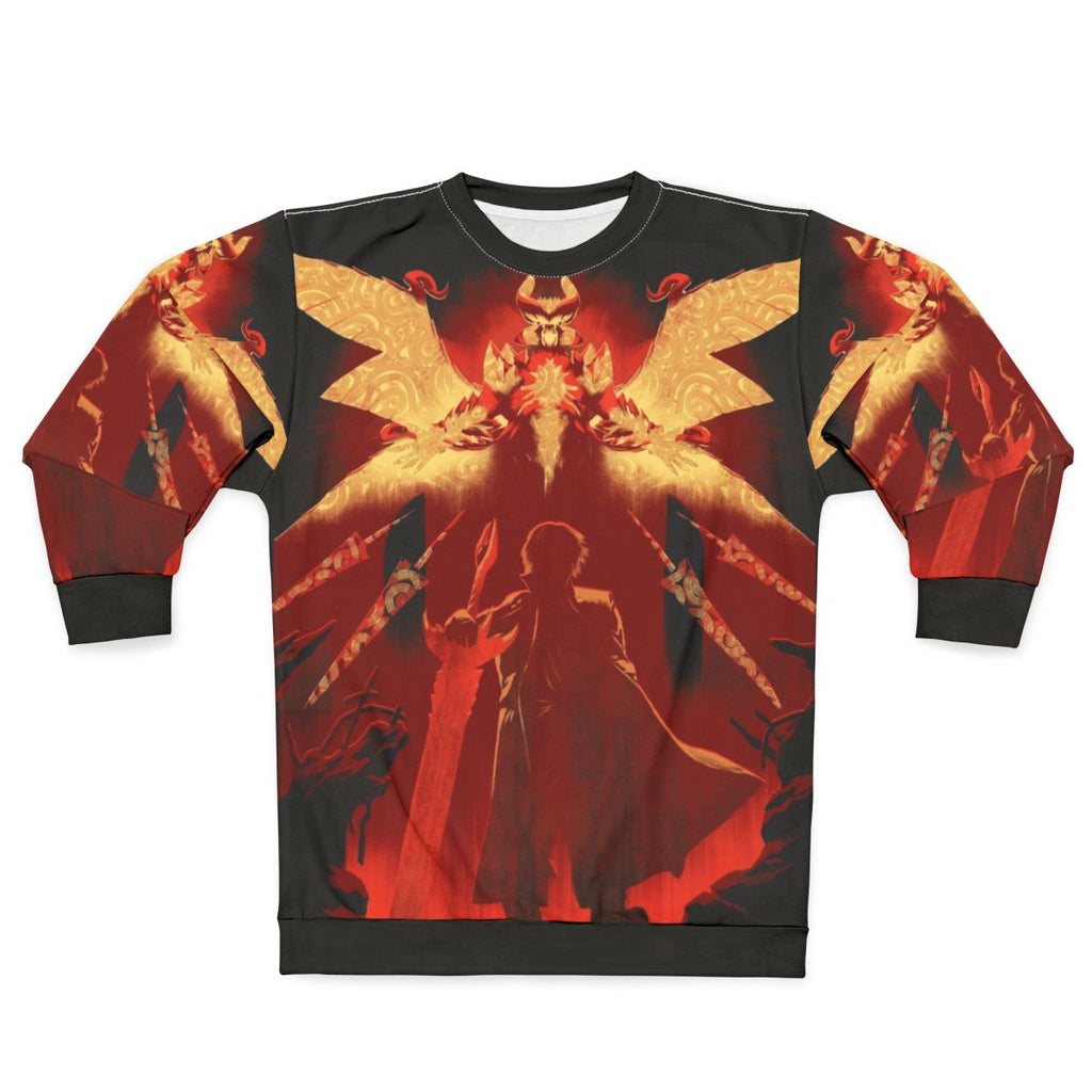 Red Hunter Sweatshirt featuring Devil May Cry design