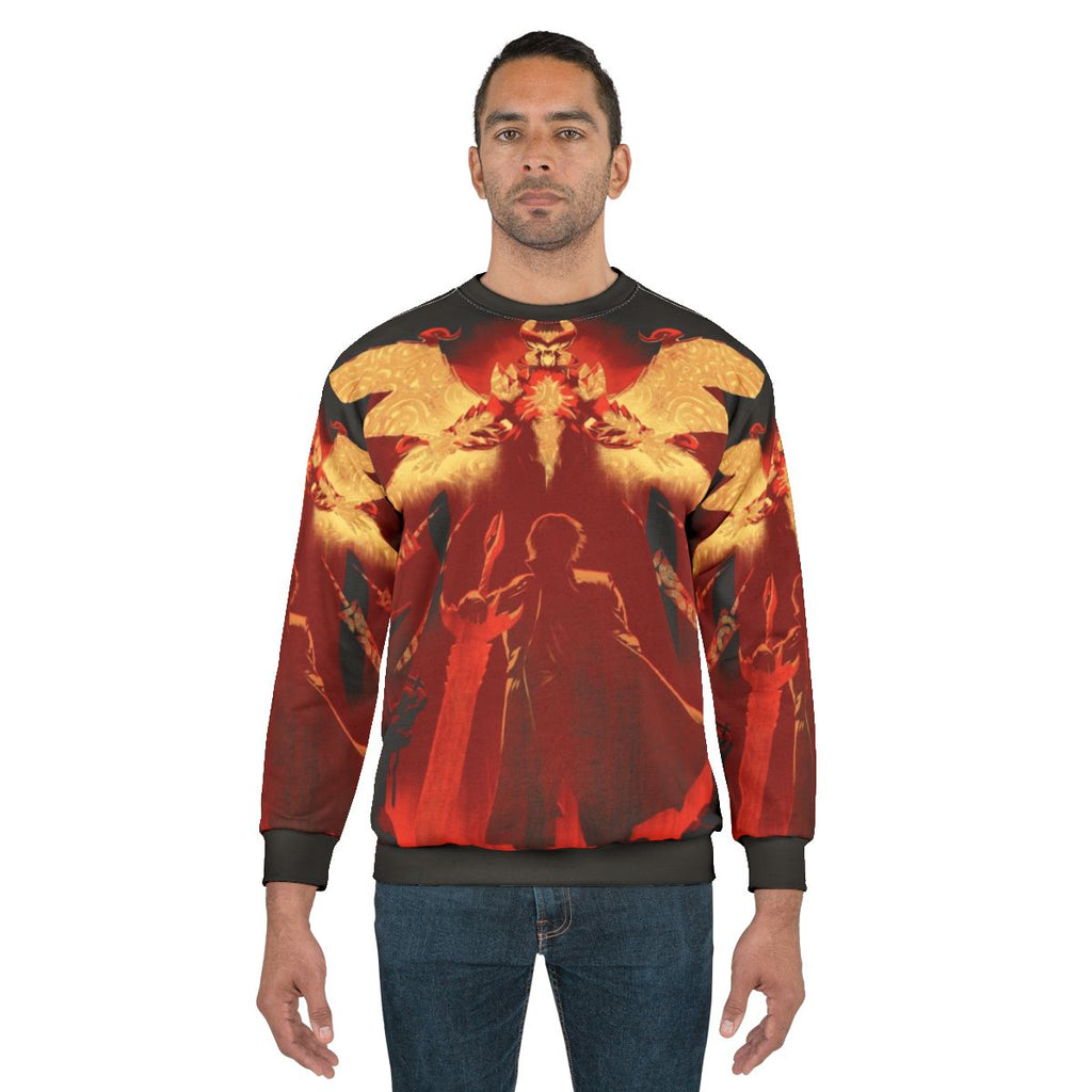 Red Hunter Sweatshirt featuring Devil May Cry design