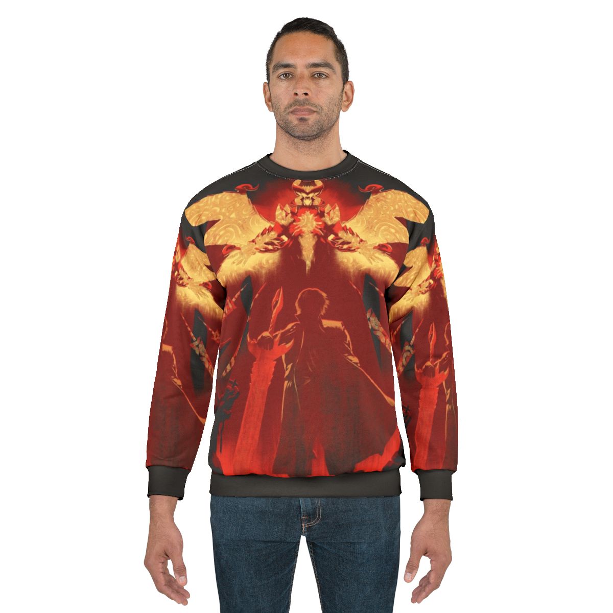 Red Hunter Sweatshirt featuring Devil May Cry design
