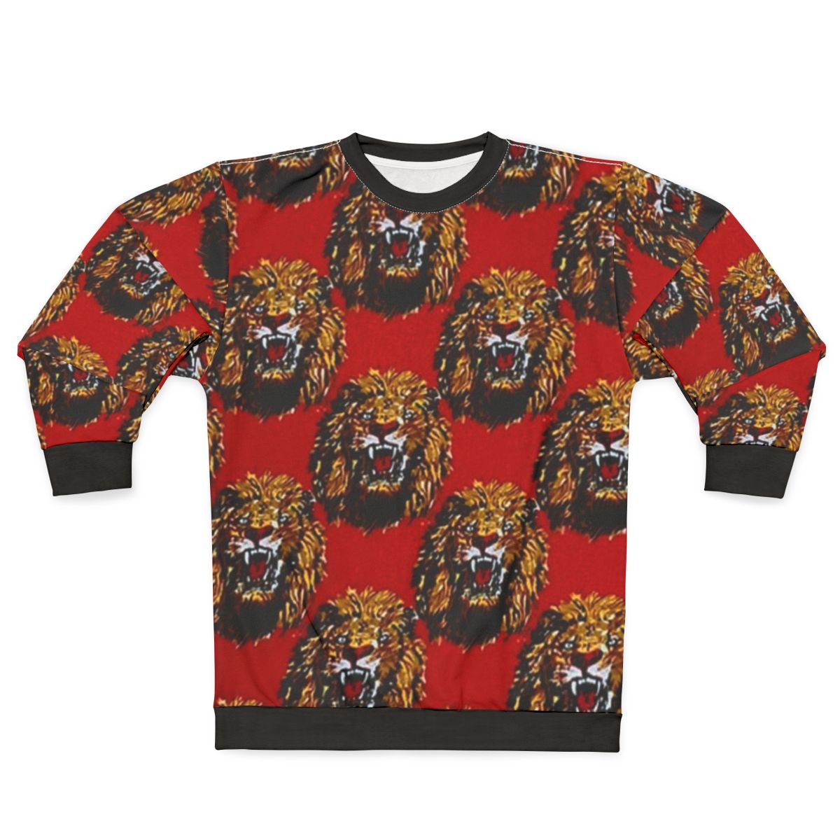 Igbo Culture Lion Head Graphic Sweatshirt