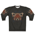 Red panda face detailed on cozy sweatshirt