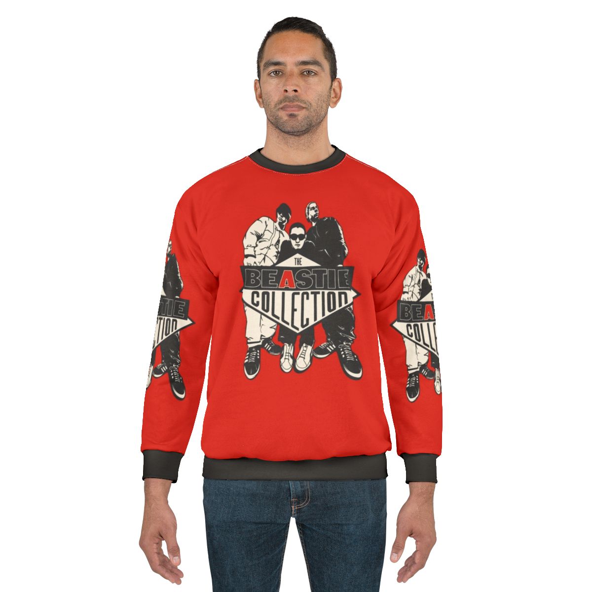 Urban red sweatshirt for boys