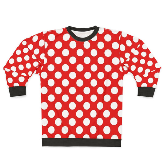 Red and white polka dot sweatshirt