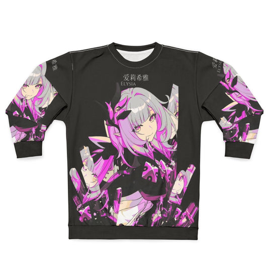 Reflection Crystal Sweatshirt with Fantasy Anime Manga Game Inspired Design