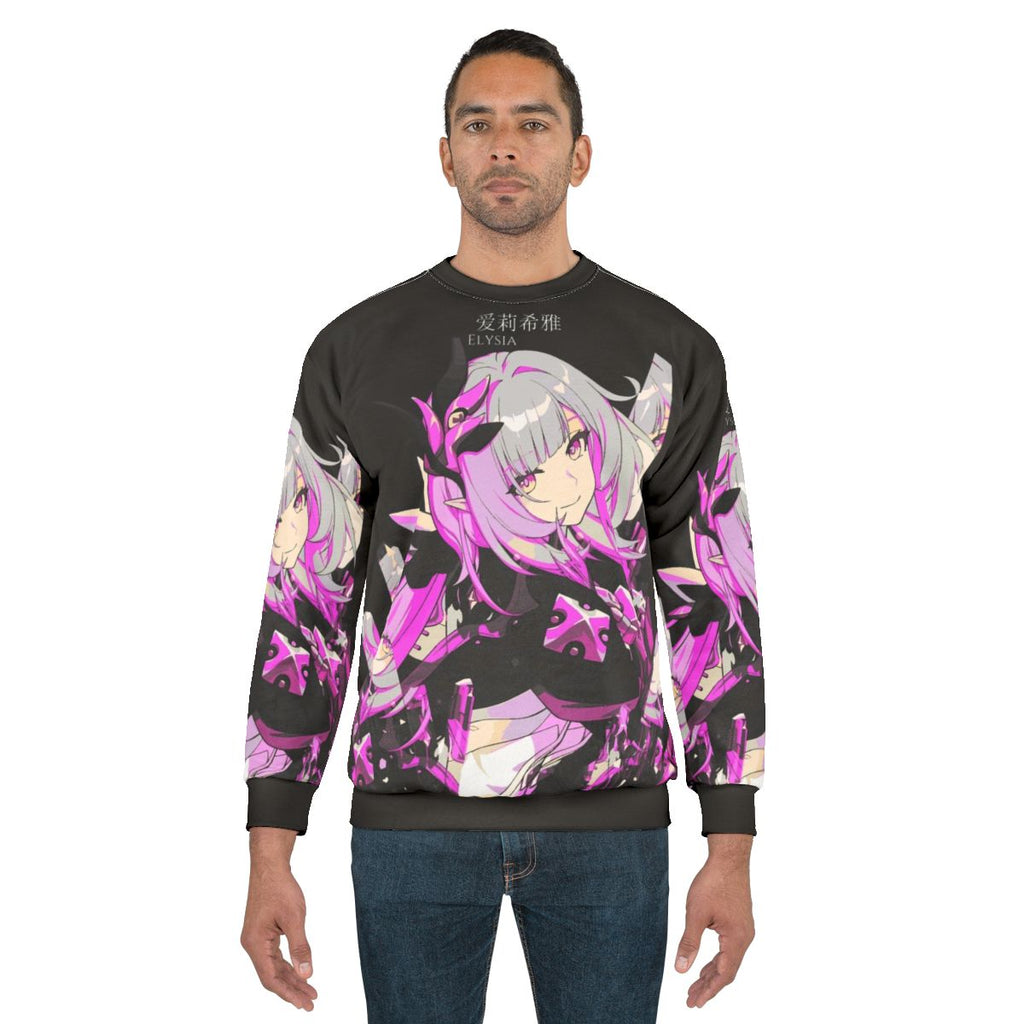 Reflection Crystal Sweatshirt with Fantasy Anime Manga Game Inspired Design