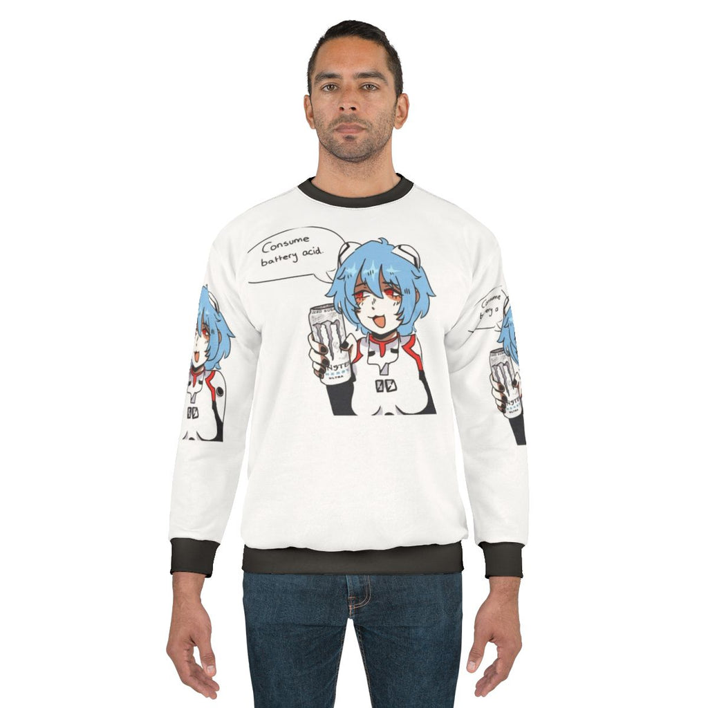 Rei Ayanami Inspired Evangelion Sweatshirt with Monster Ultra