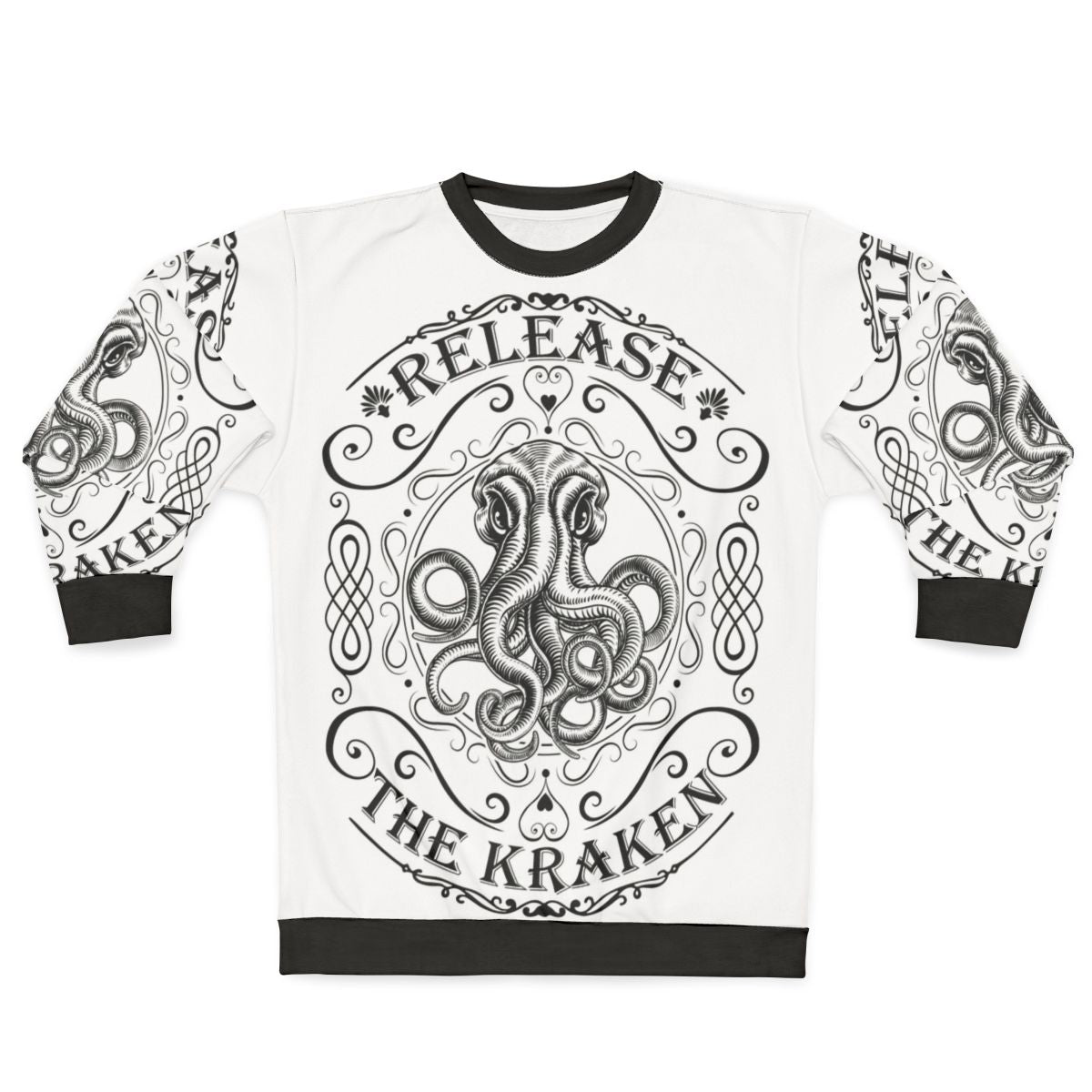 Release the Kraken mythological creature sweatshirt