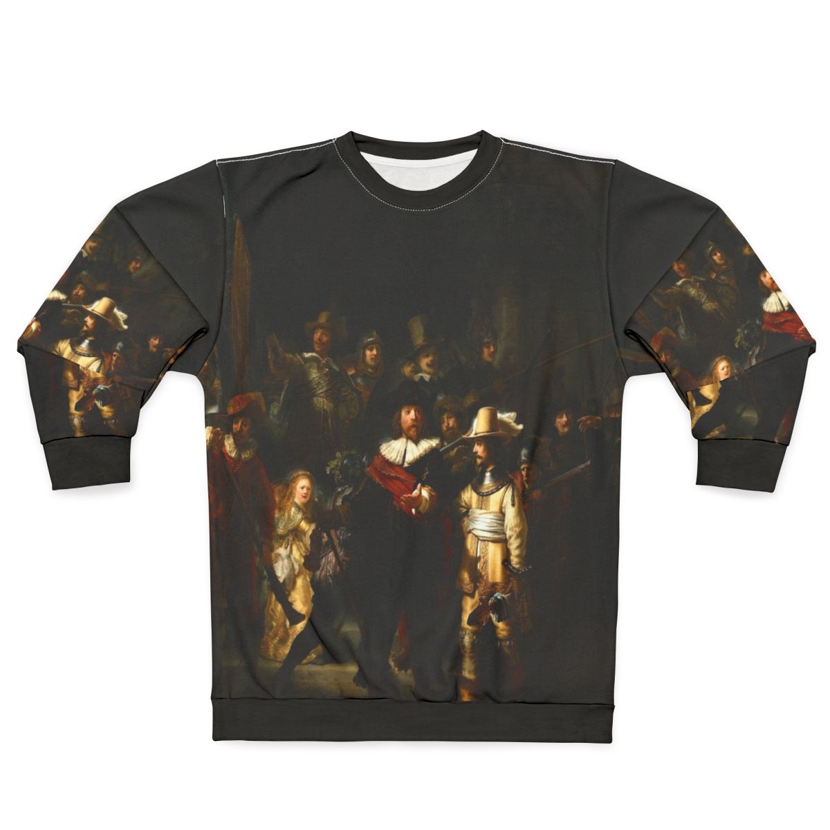 Rembrandt Sweatshirt with Nachtwacht Pattern