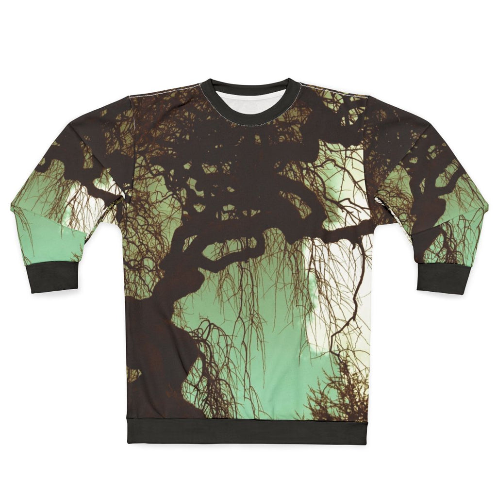 Vintage Landscape Sweatshirt with Forest and Autumn Scenery