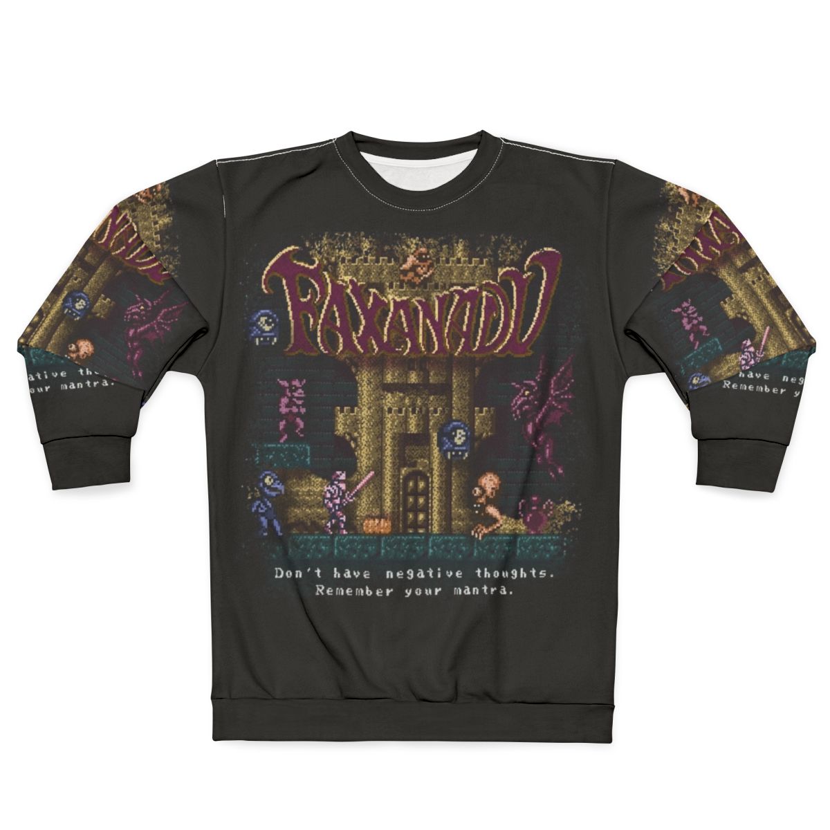 Remember Your Mantra 8-bit Retro Gaming Sweatshirt