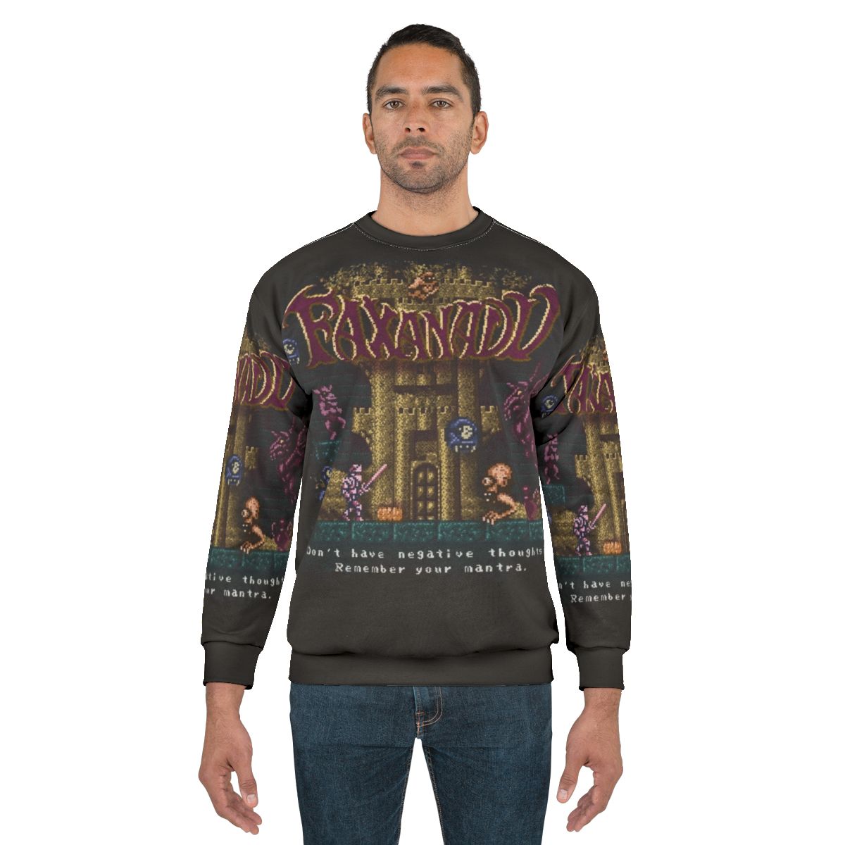 Remember Your Mantra 8-bit Retro Gaming Sweatshirt