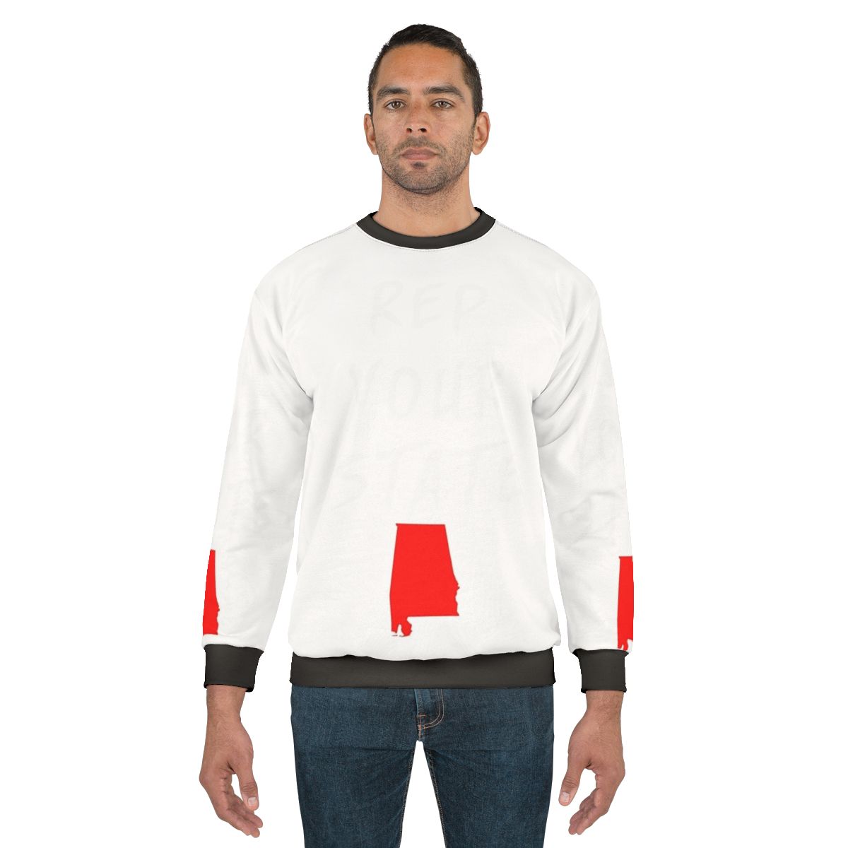 Alabama state pride sweatshirt with flag design
