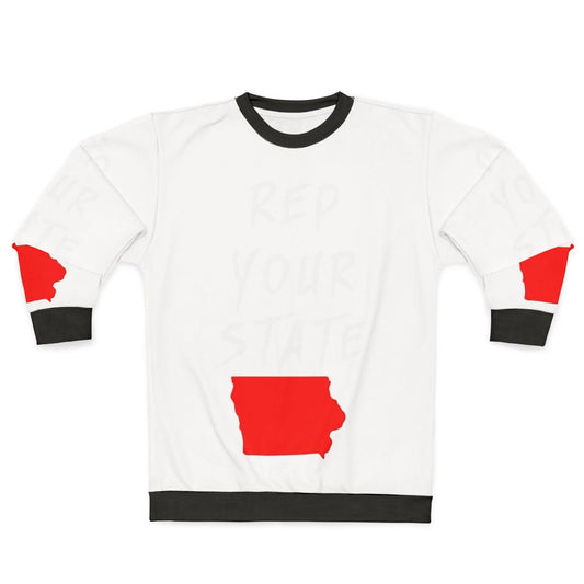 Iowa state pride sweatshirt with graphic design