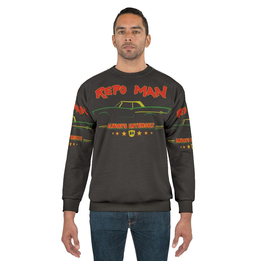 Repo Man Cult Movie Retro Distressed Sweatshirt