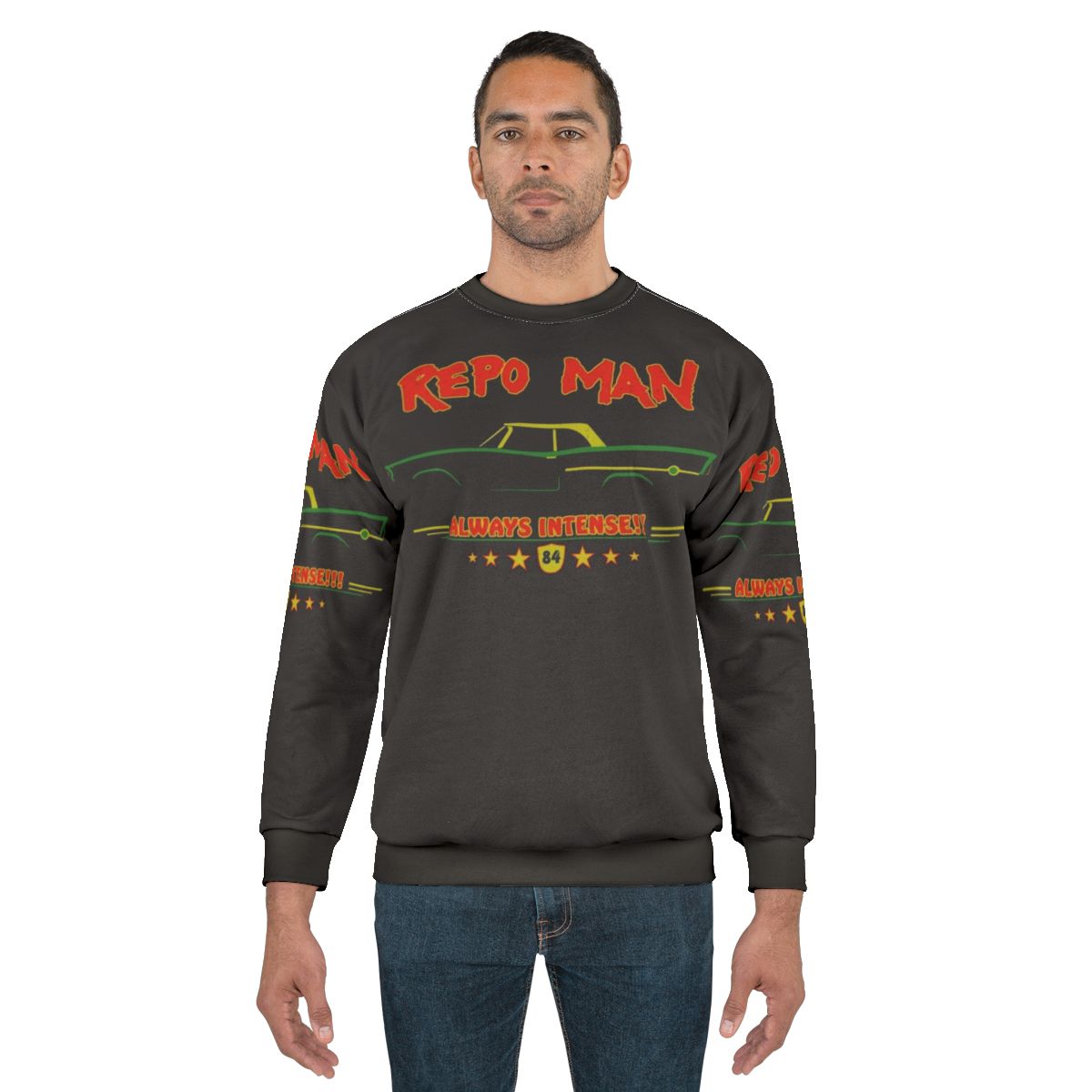 Repo Man Cult Movie Retro Distressed Sweatshirt