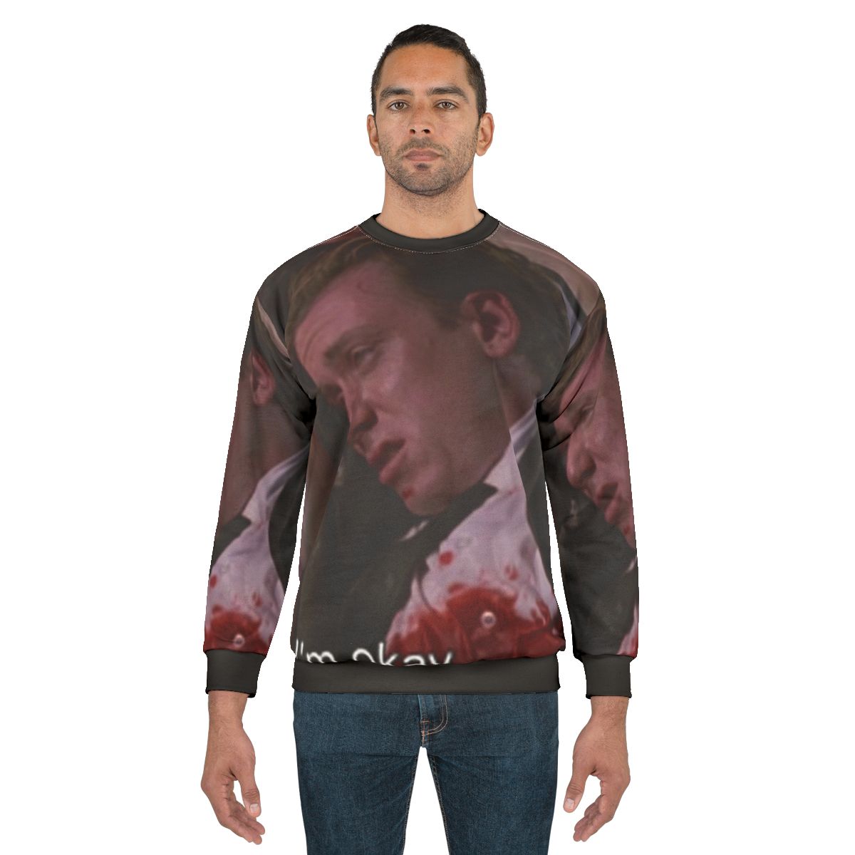 Reservoir Dogs movie quote sweatshirt with Quentin Tarantino, Tim Roth, and relatable meme design