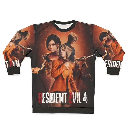 Resident Evil 4 Remake Sweatshirt featuring Leon, Ada, and Ashley