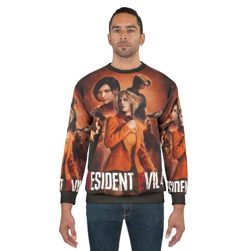 Resident Evil 4 Remake Sweatshirt featuring Leon, Ada, and Ashley