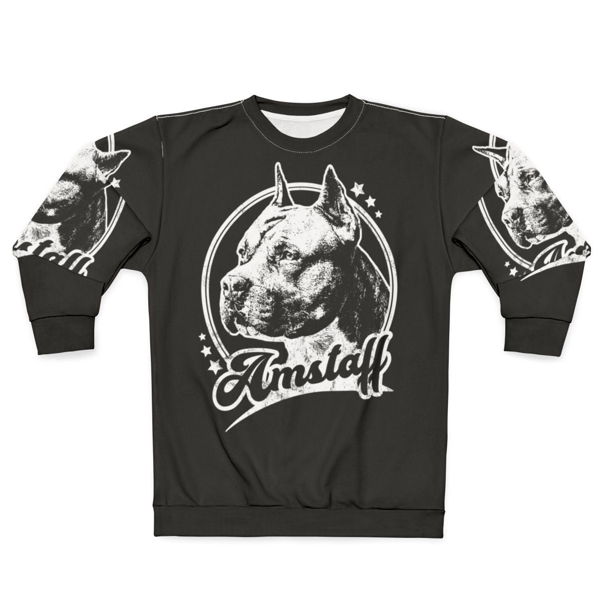 Retro Amstaff American Staffordshire Terrier Dog Sweatshirt