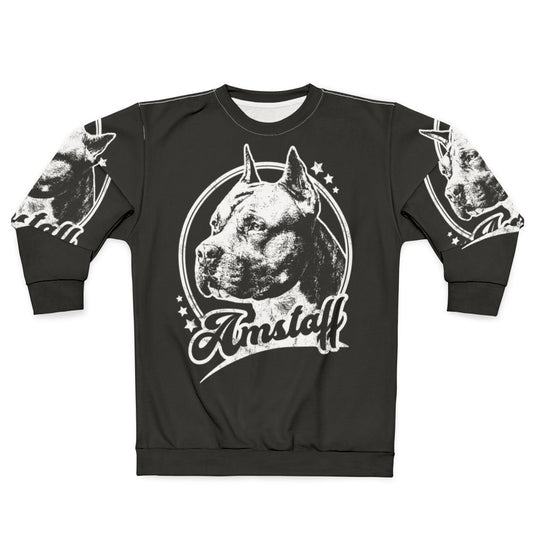 Retro Amstaff American Staffordshire Terrier Dog Sweatshirt