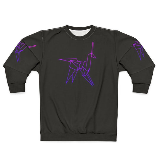 Blade Runner retro origami unicorn sweatshirt