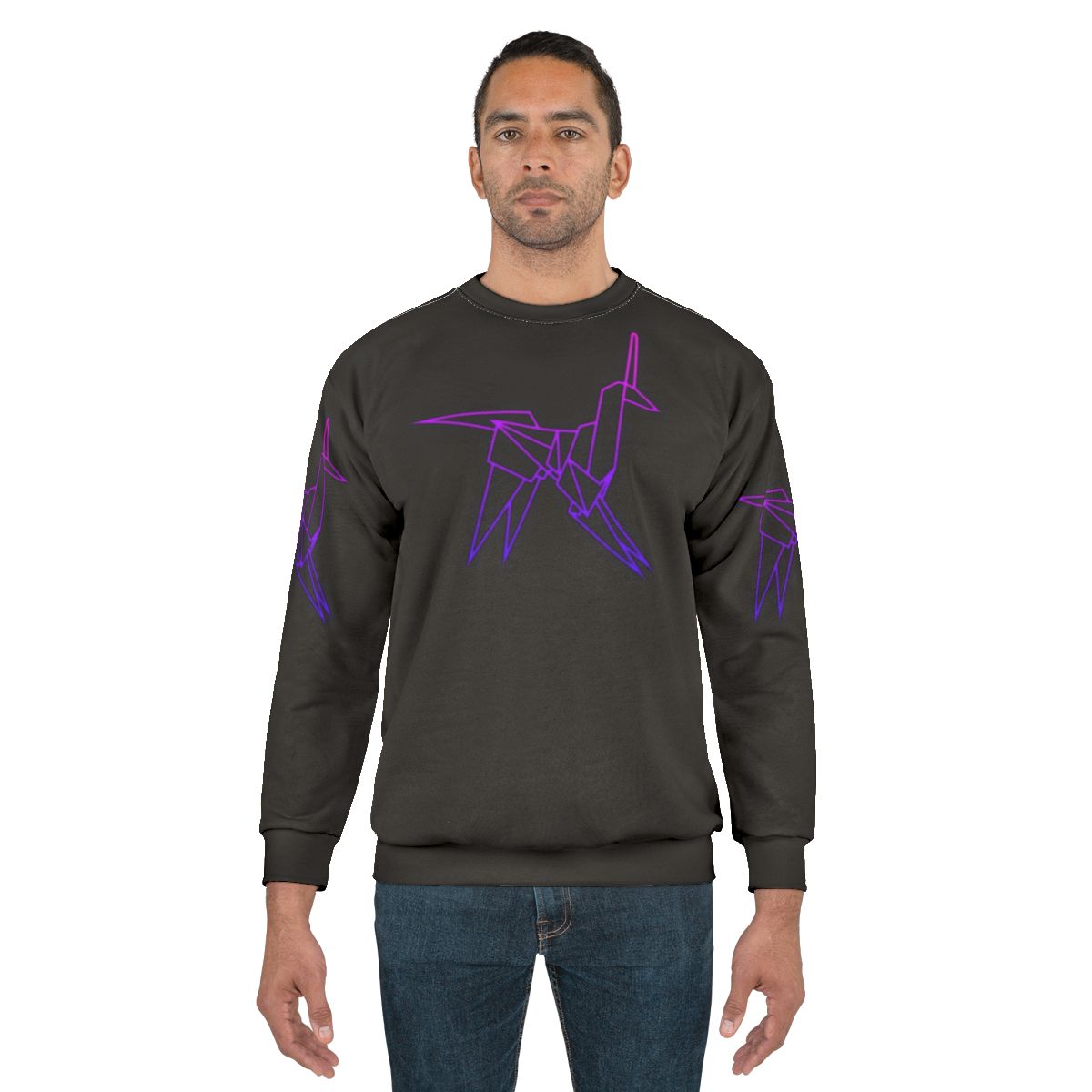 Blade Runner retro origami unicorn sweatshirt