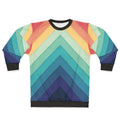Retro Chevron Gradient Sweatshirt