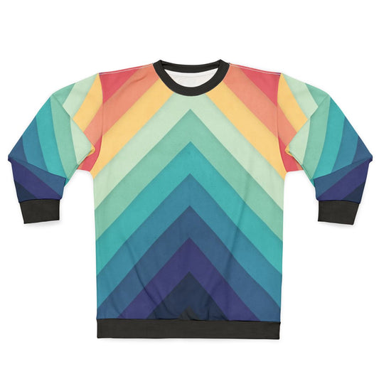 Retro Chevron Gradient Sweatshirt