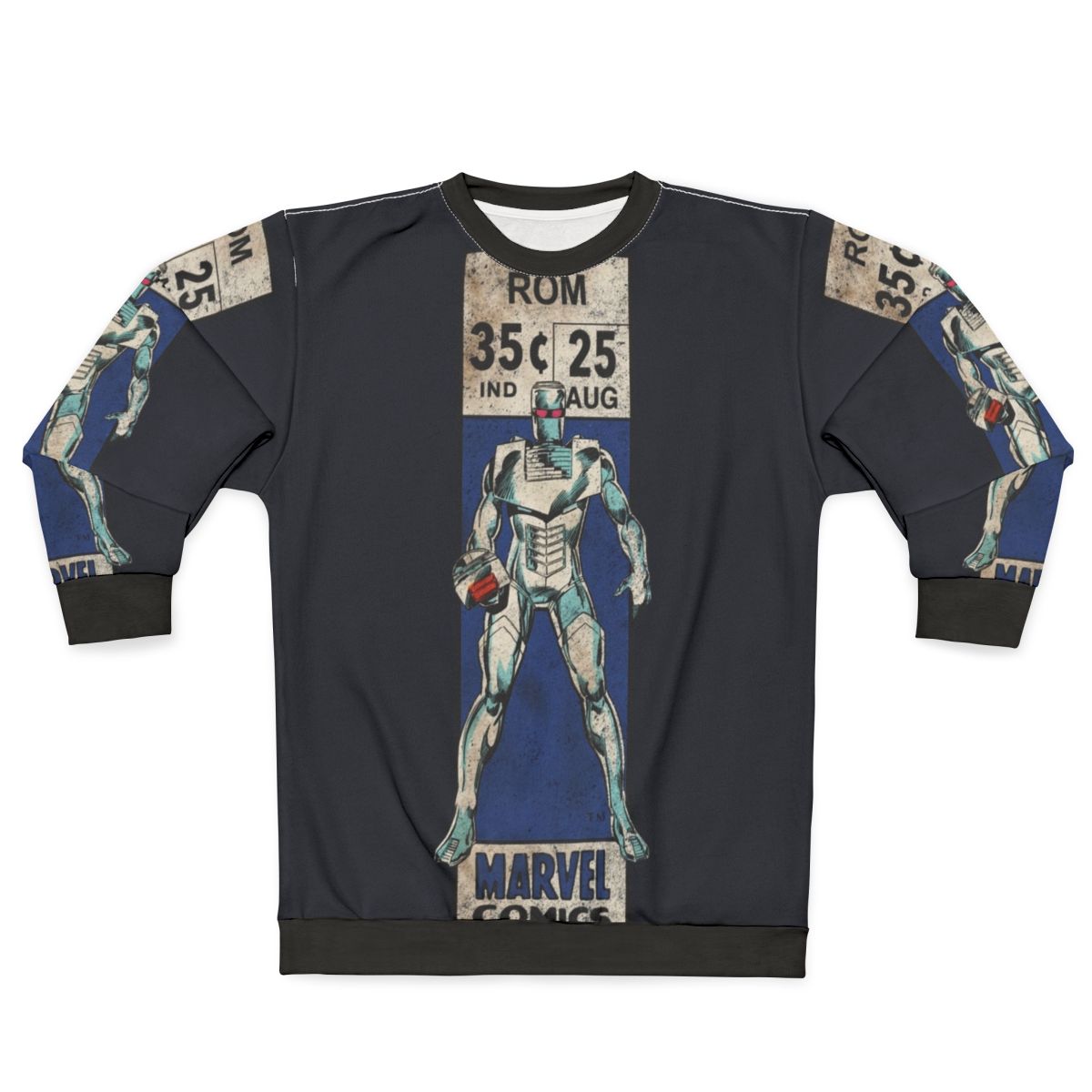 Retro comic book superhero sweatshirt