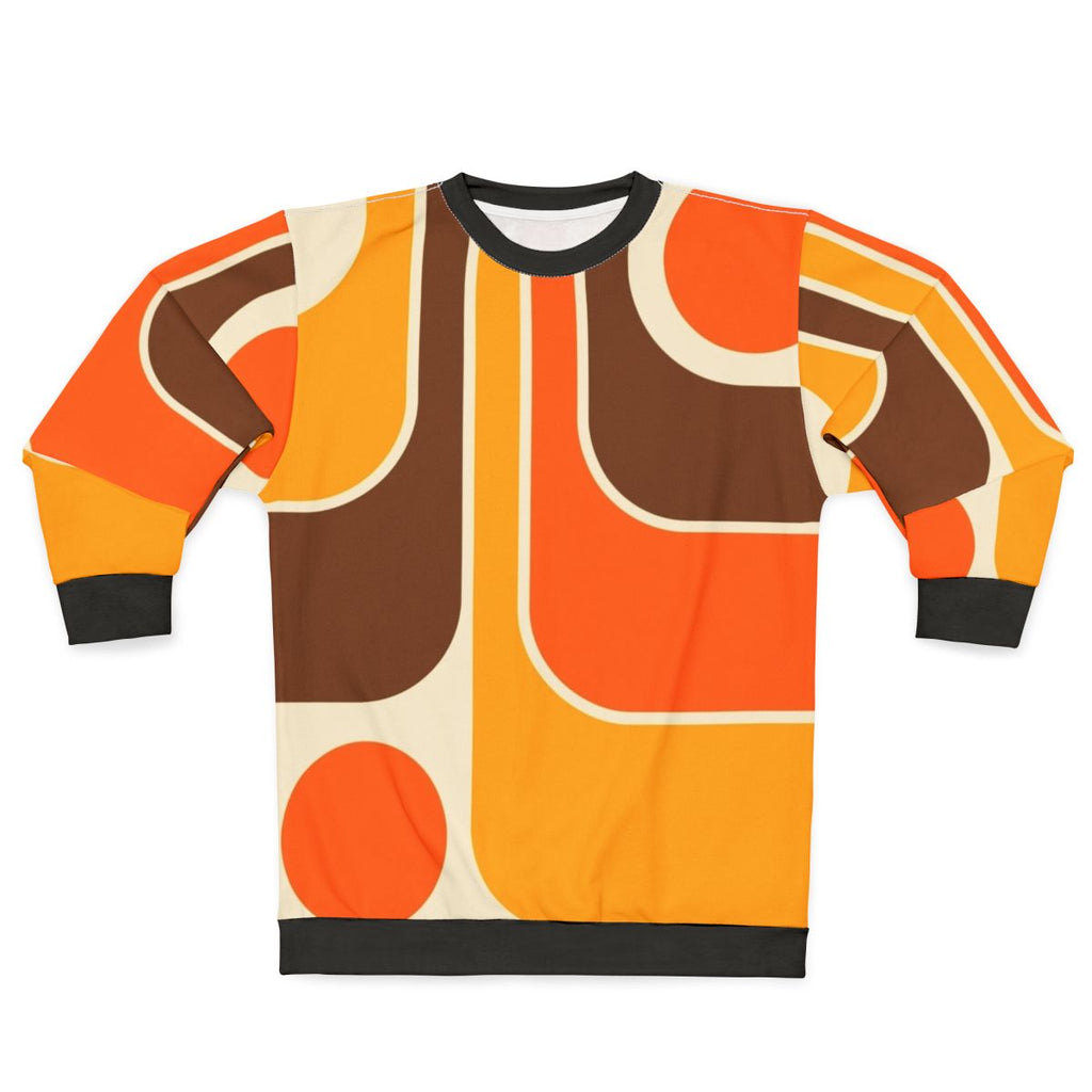 Retro Geometric Design Midcentury Modern Sweatshirt