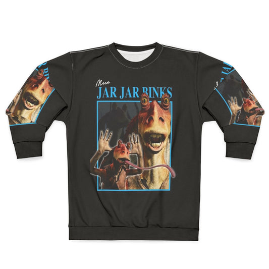 Retro Jar Jar Binks Graphic Star Wars Sweatshirt