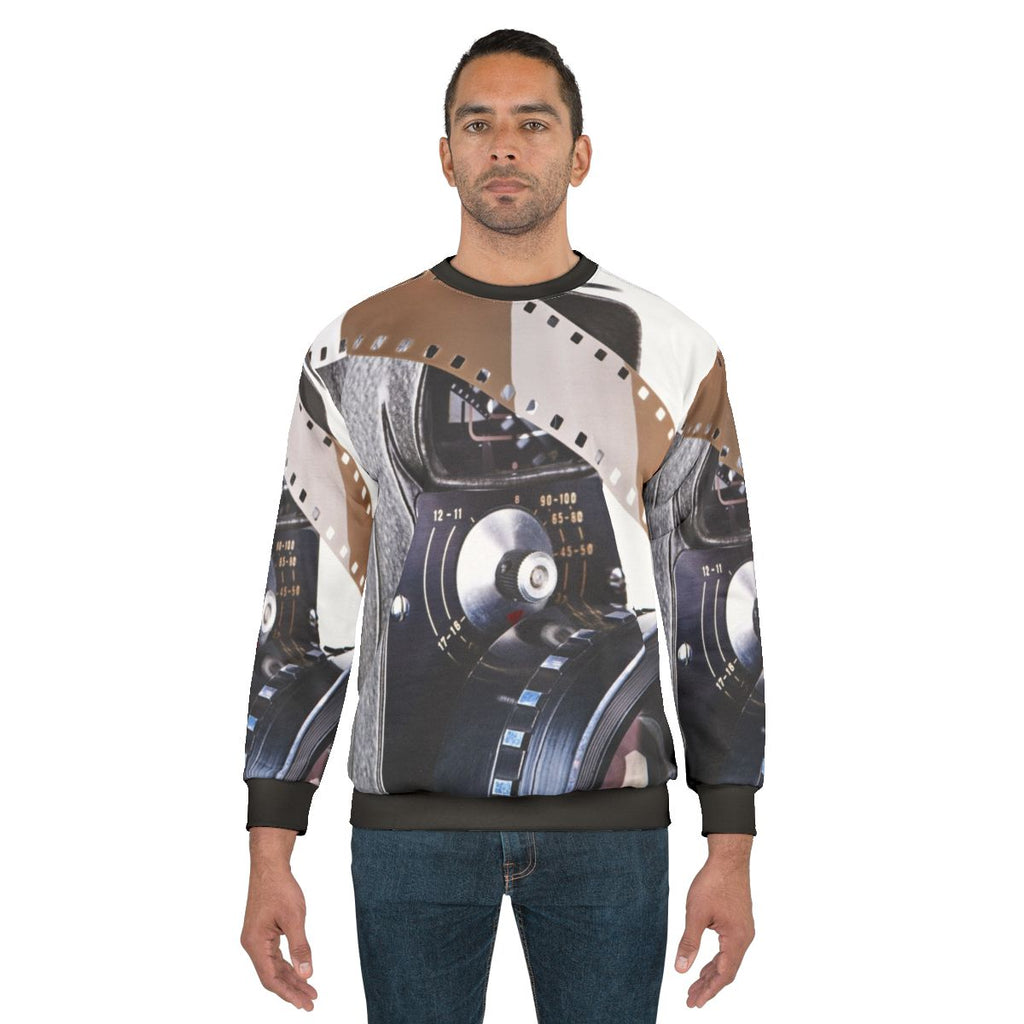 Retro Mechanical Movie Camera Film Sweatshirt