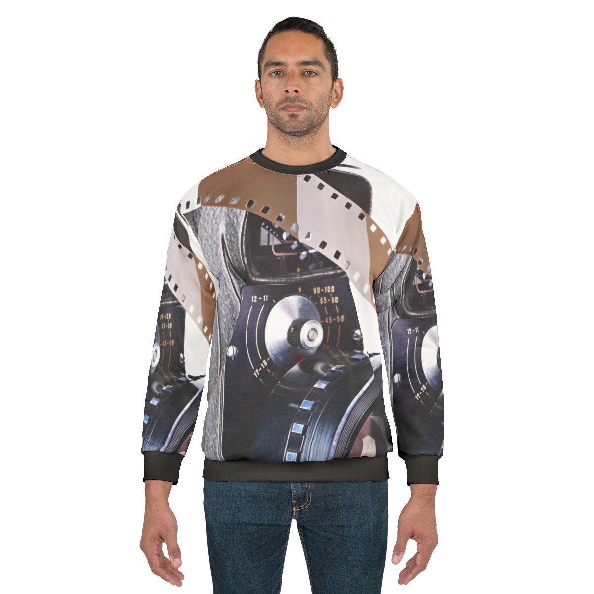 Retro Mechanical Movie Camera Film Sweatshirt