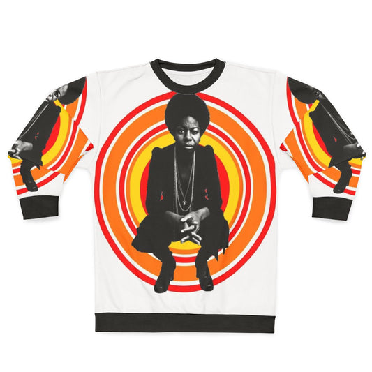 Retro Nina Simone Jazz Musician Sweatshirt