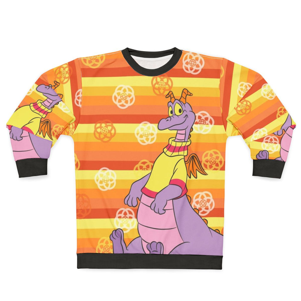 Retro Orange Stripe Figment Sweatshirt