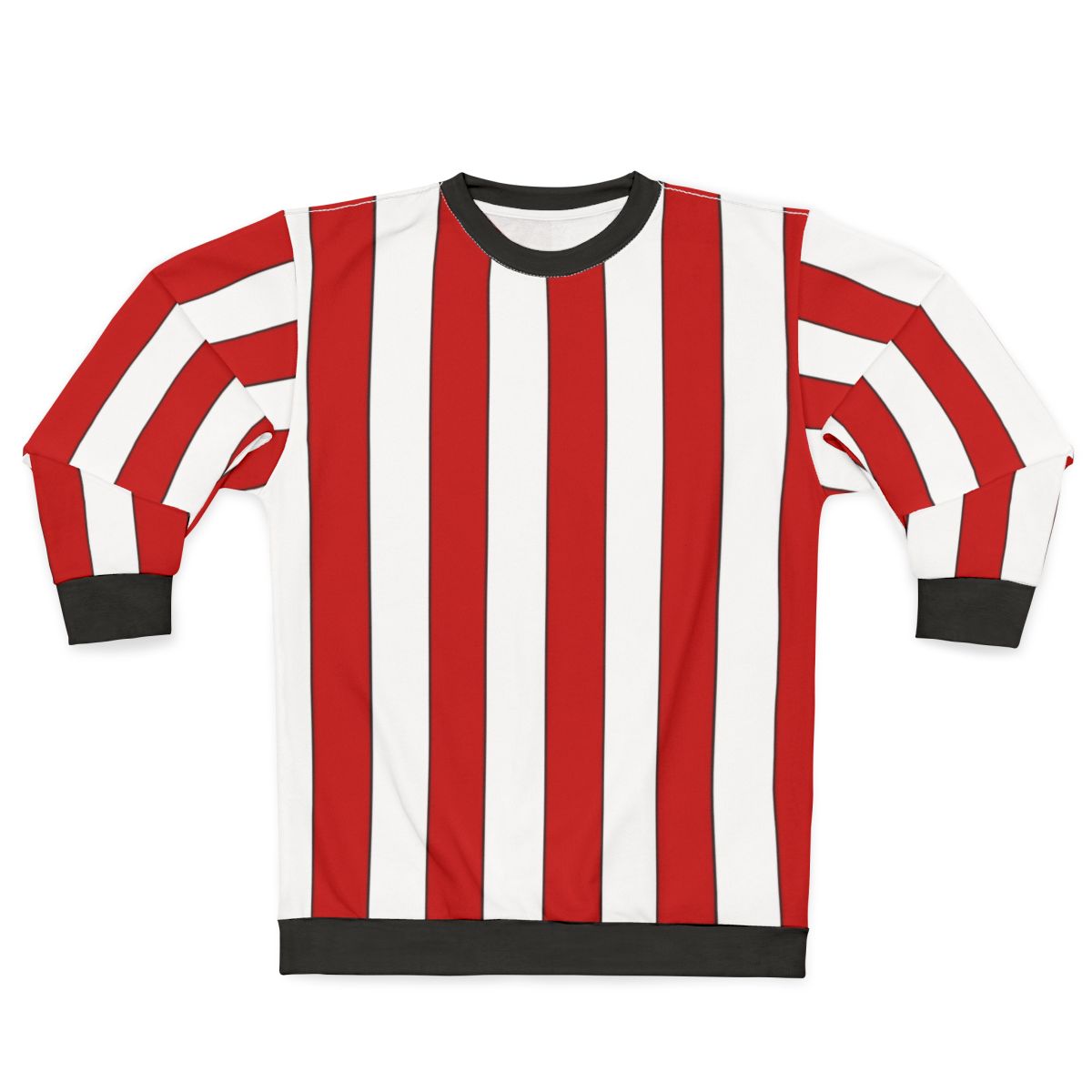 Retro Red White Striped Football Team Colors Sweatshirt