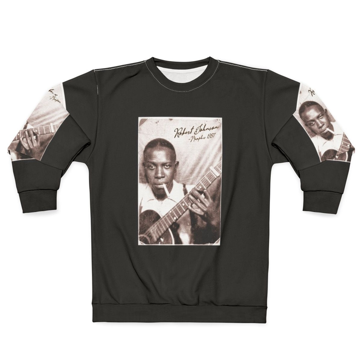 Retro Robert Johnson Blues Music Sweatshirt