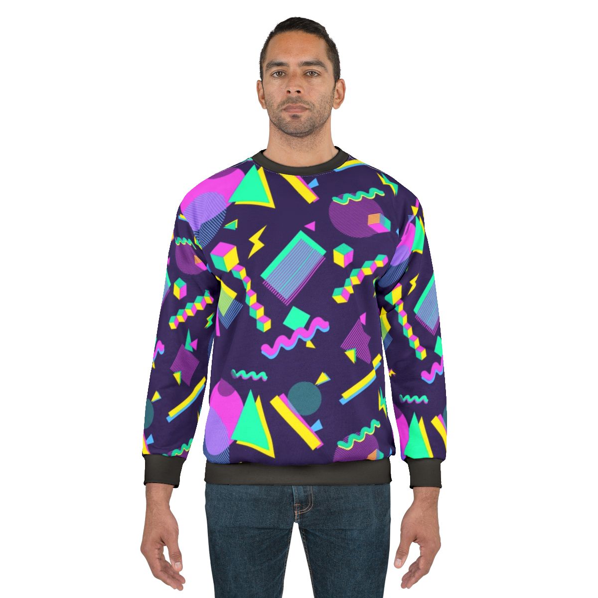 Retro 80s bowling alley vaporwave inspired sweatshirt