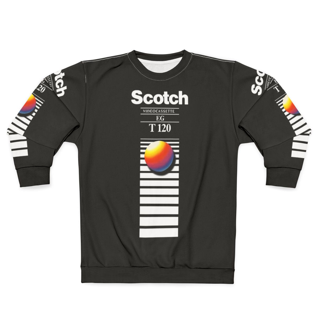 Retro VHS tape vaporwave aesthetic sweatshirt