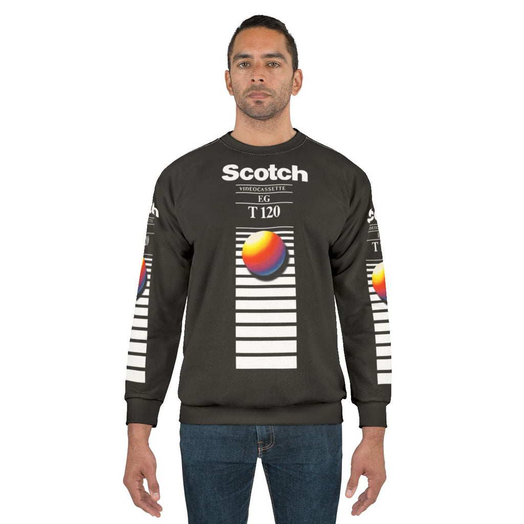 Retro VHS tape vaporwave aesthetic sweatshirt