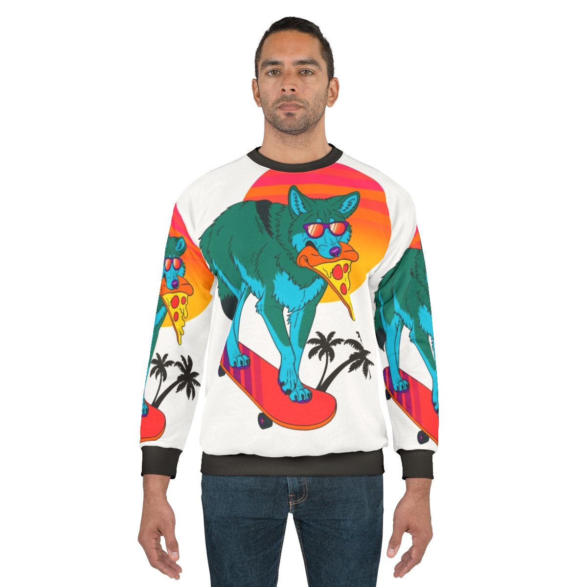 Retrowave Coyote Sweatshirt