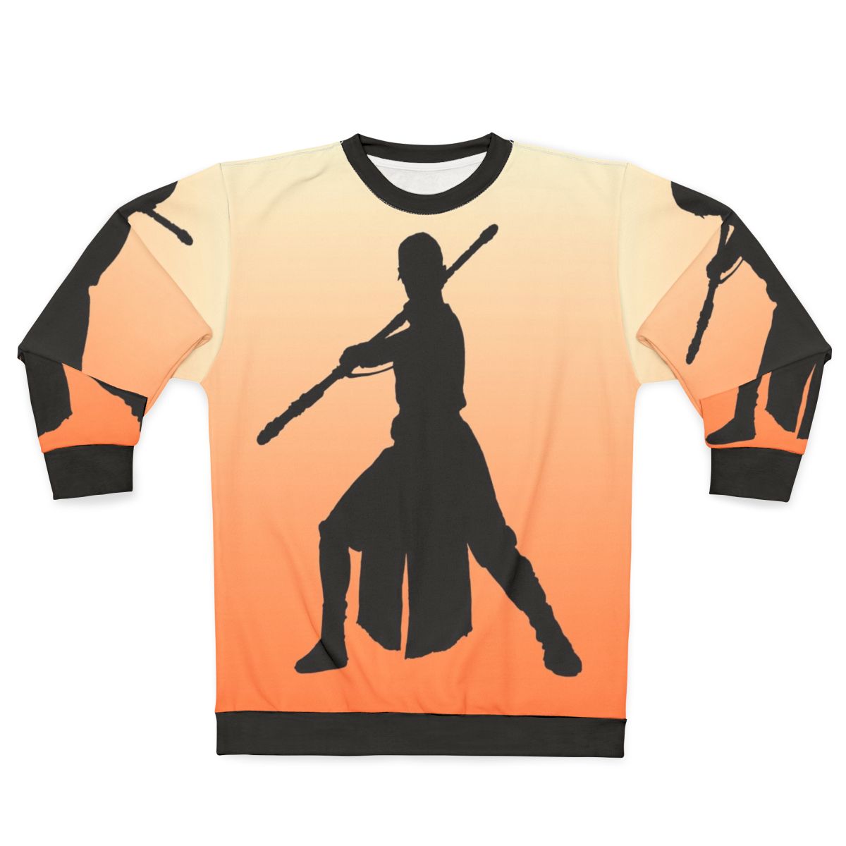 Rey Fighting Stance Silhouette Sweatshirt