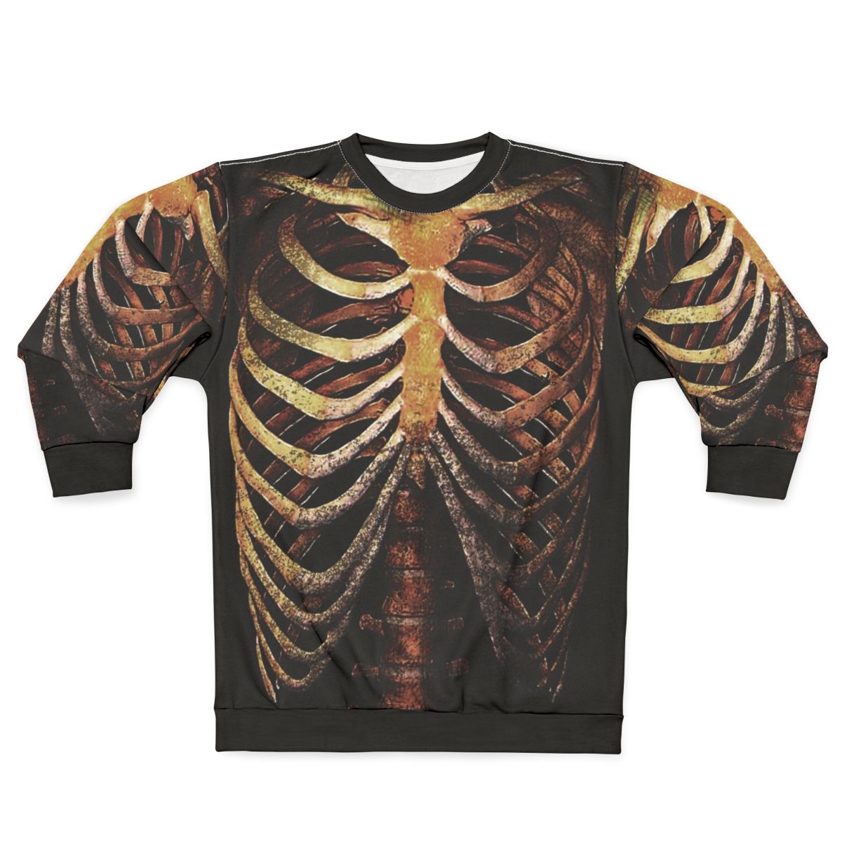 Rib Cage Tee Sweatshirt - Trendy Skeleton Shirt for Photography Fans